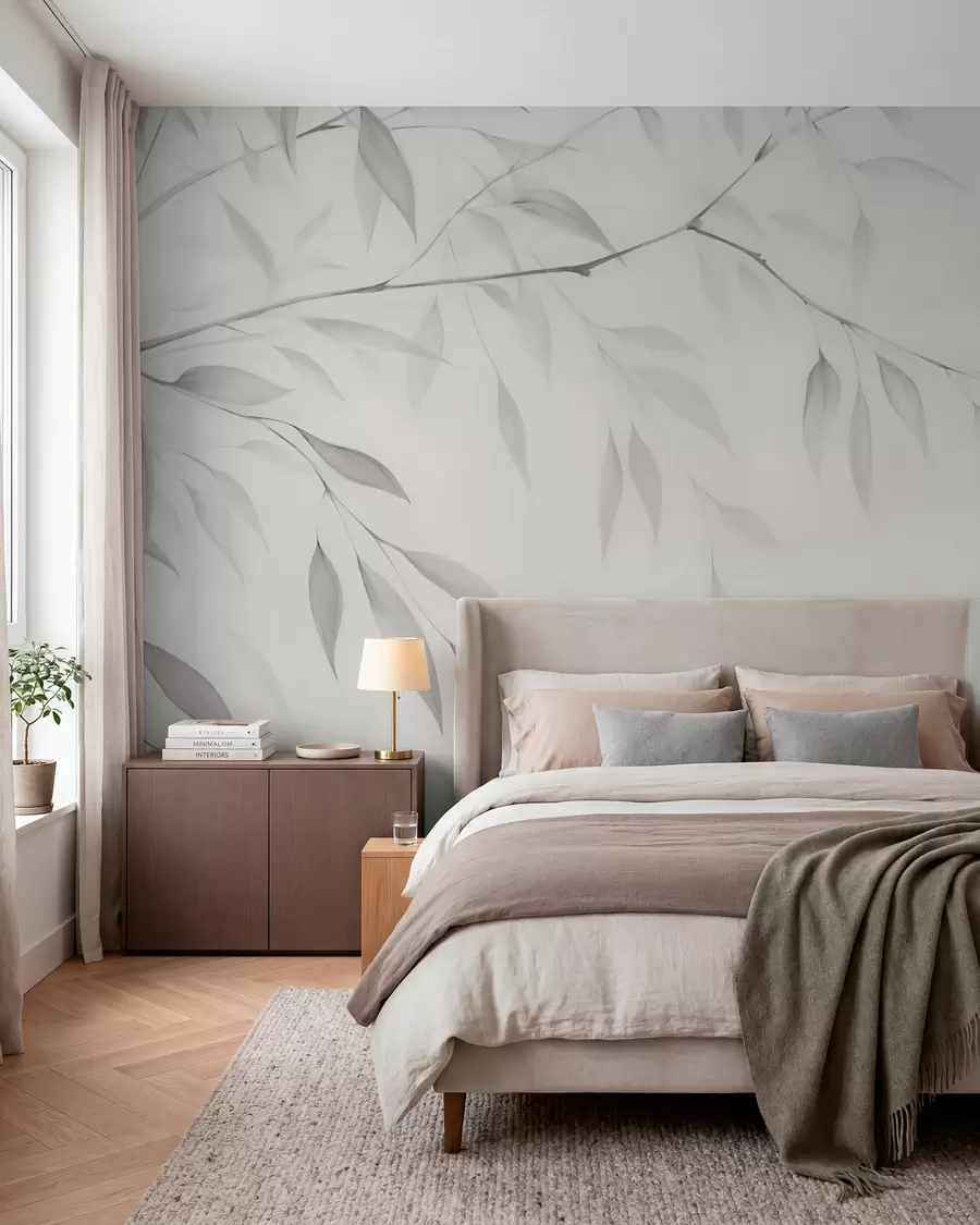 murales de pared Una rama de árbol w05682