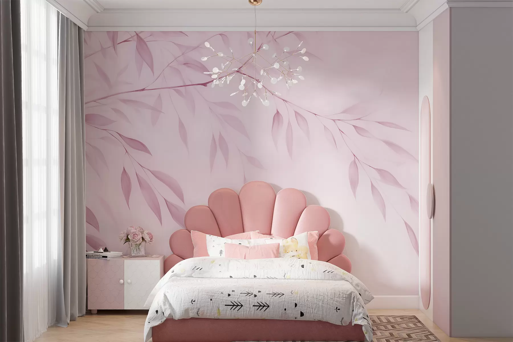 murales de pared Una rama de árbol w05682v4