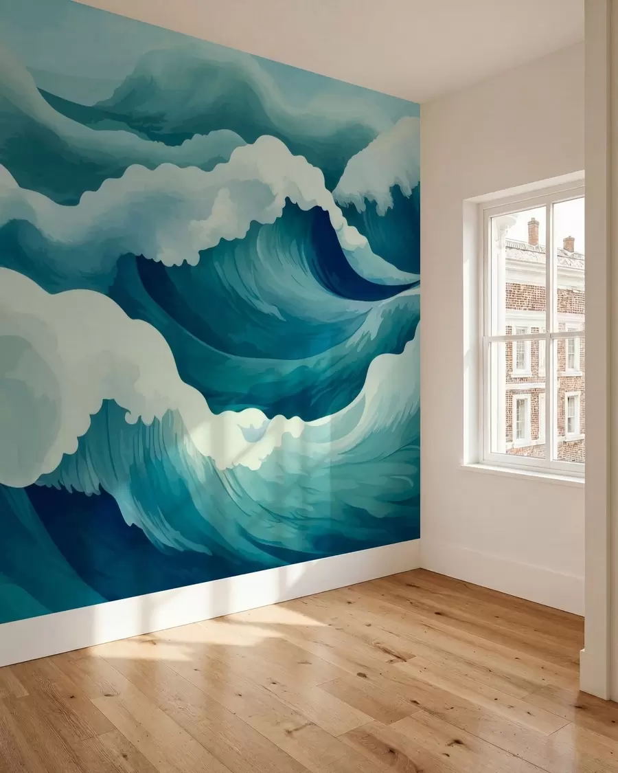 murales de pared Corrientes marinas w05476