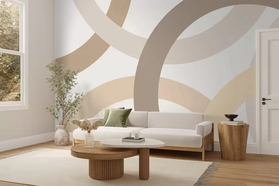 murales de pared Abstracción con círculos w05709v2