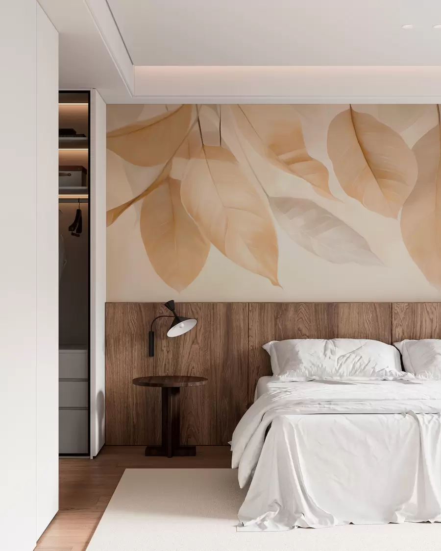 murales de pared Hojas colgantes w05407