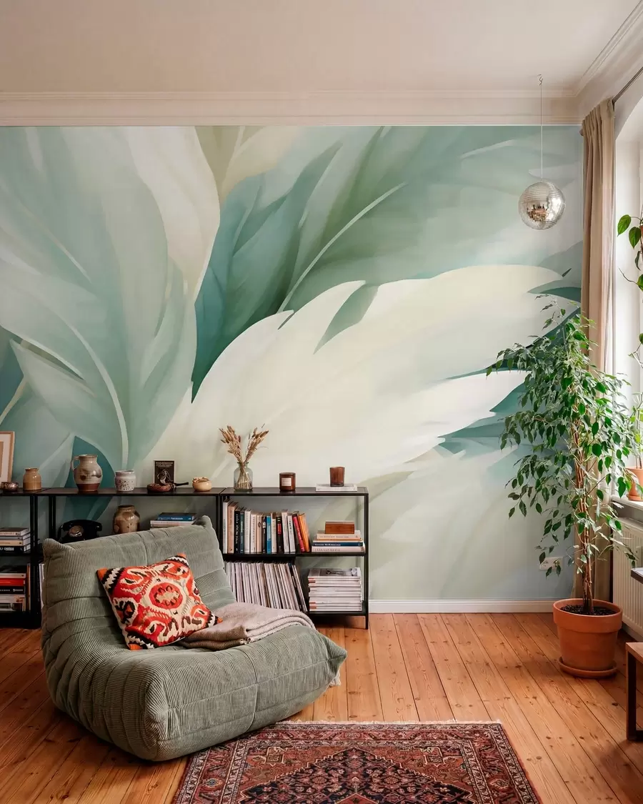 murales de pared Hojas puntiagudas w05744