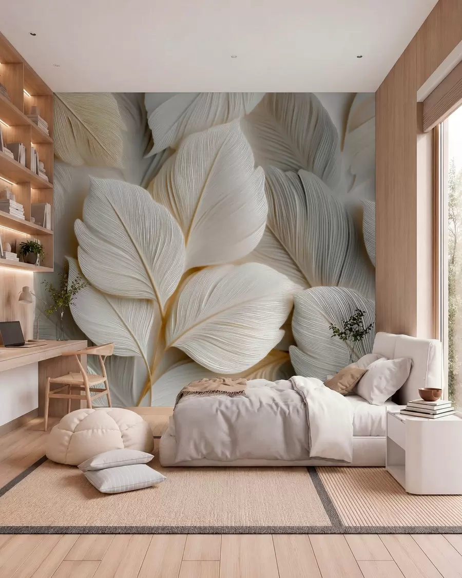 murales de pared Hojas puntiagudas w05747
