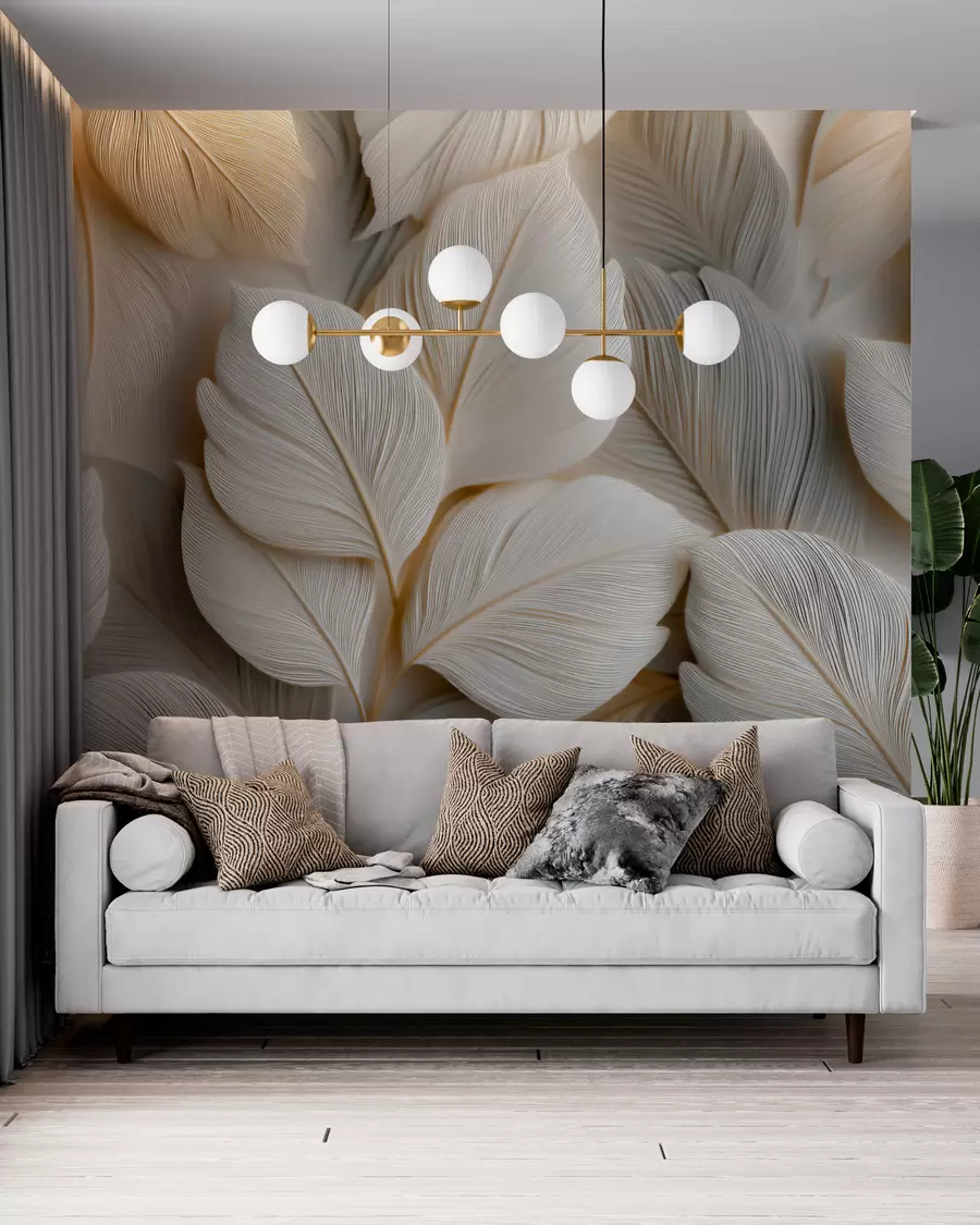 murales de pared Hojas puntiagudas w05747