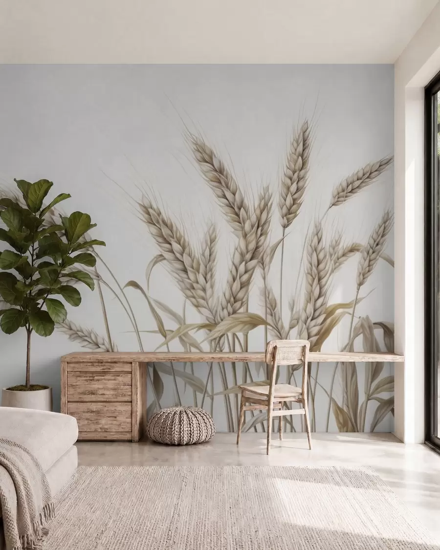 murales de pared Espiguillas delicadas w05714