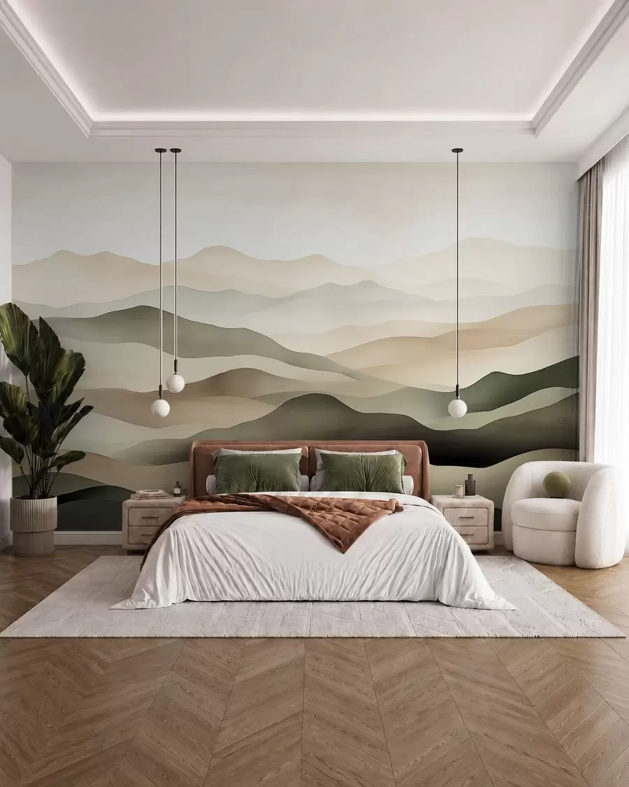 murales de pared Horizontes brumosos w09971