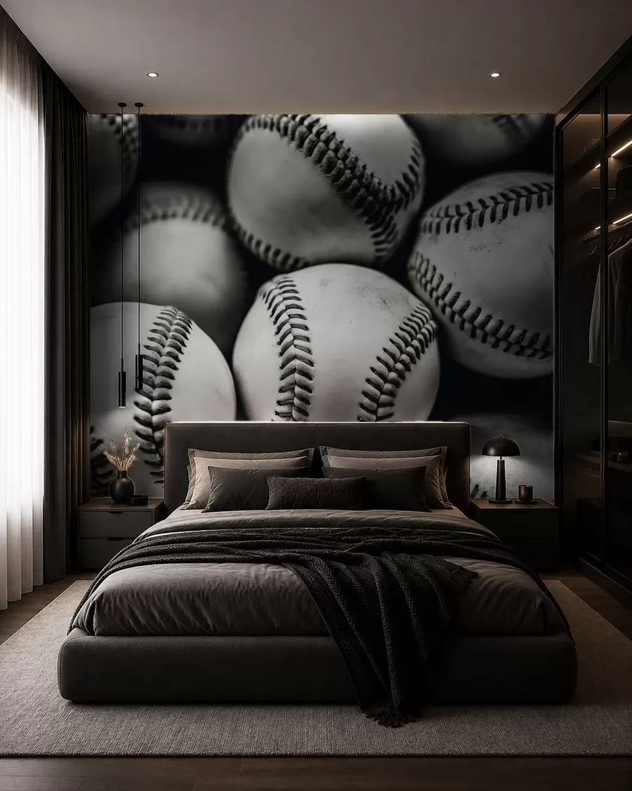 murales de pared Pelotas de béisbol w09966