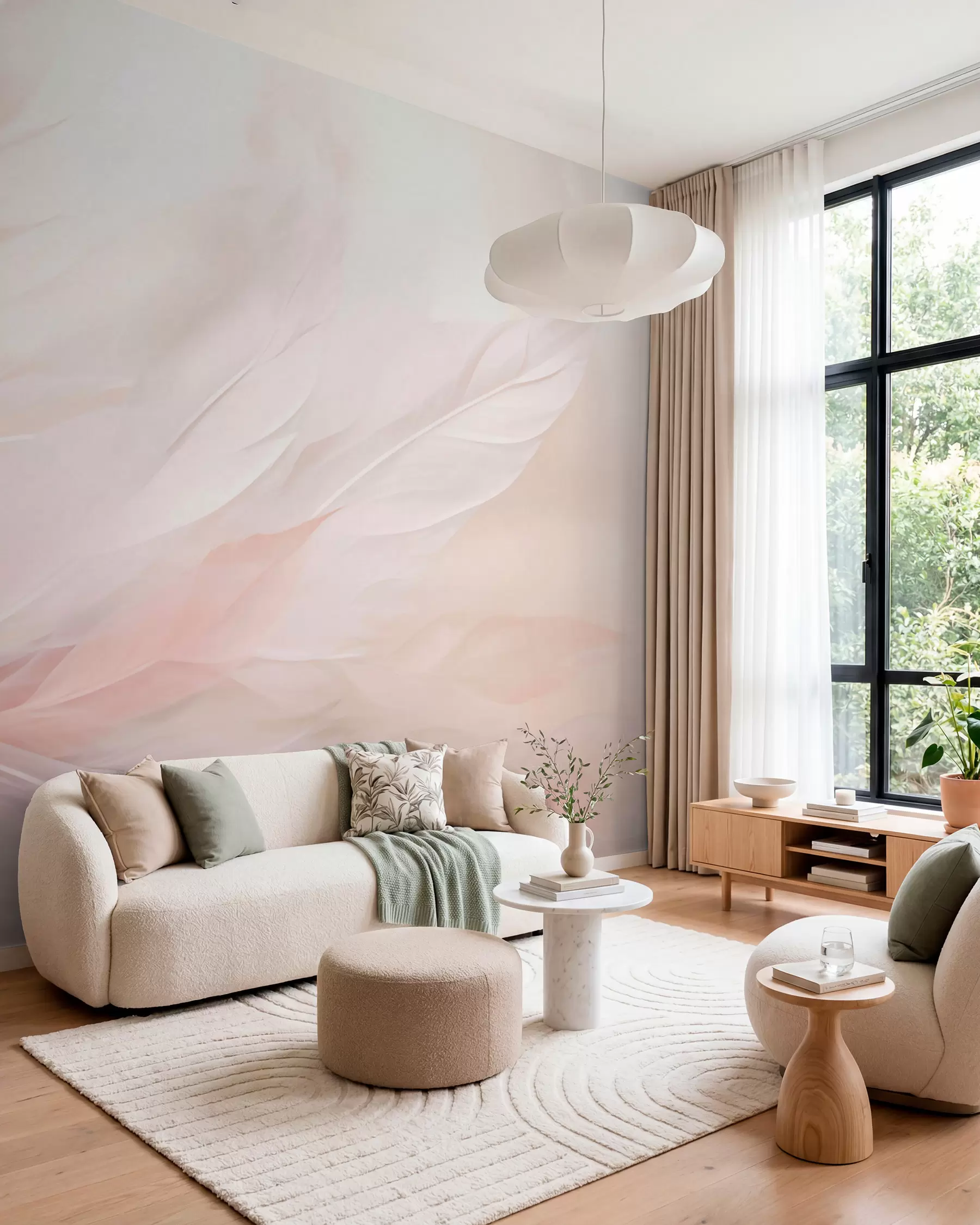 murales de pared Plumas w05770