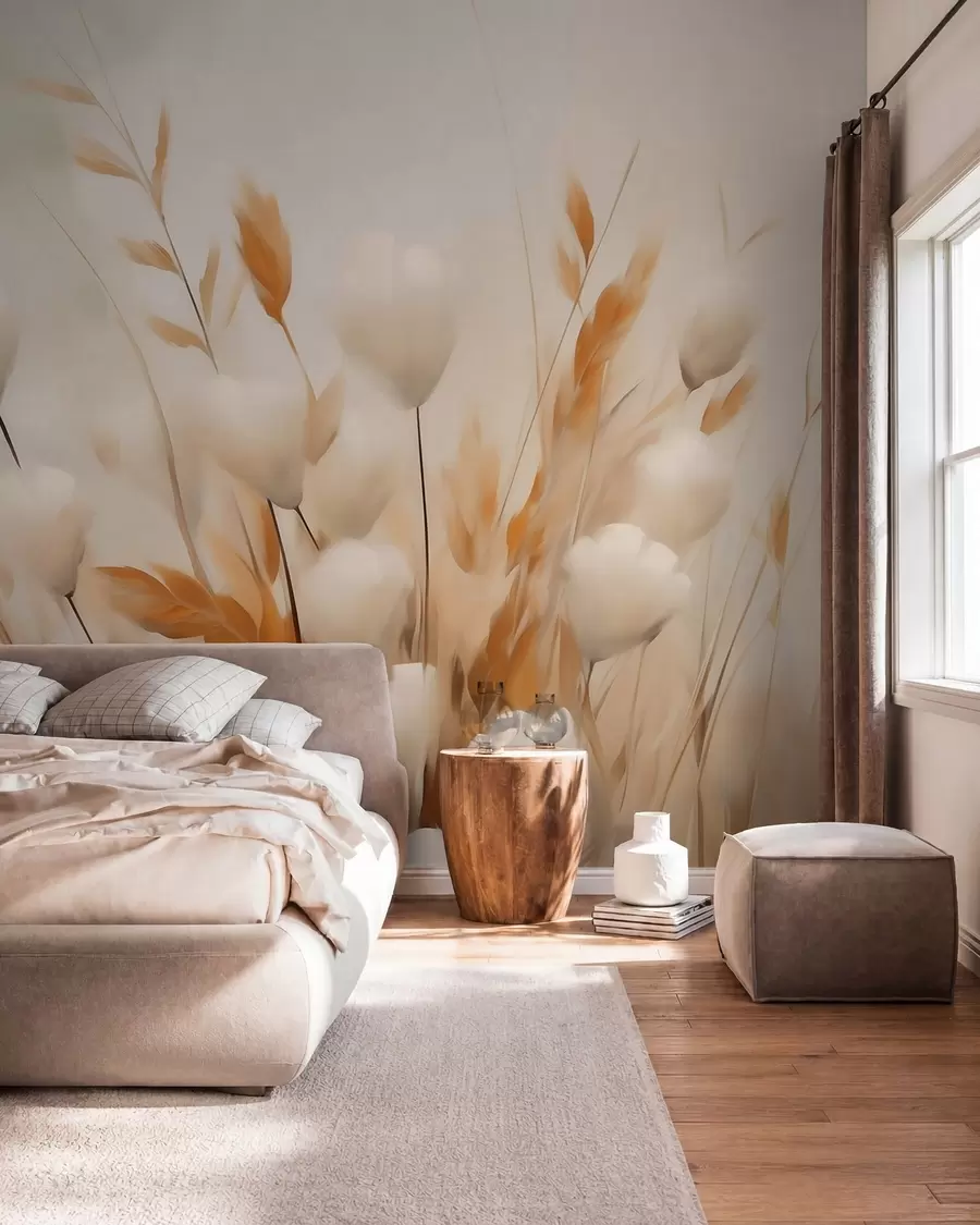 murales de pared Ramo en ocre w05851