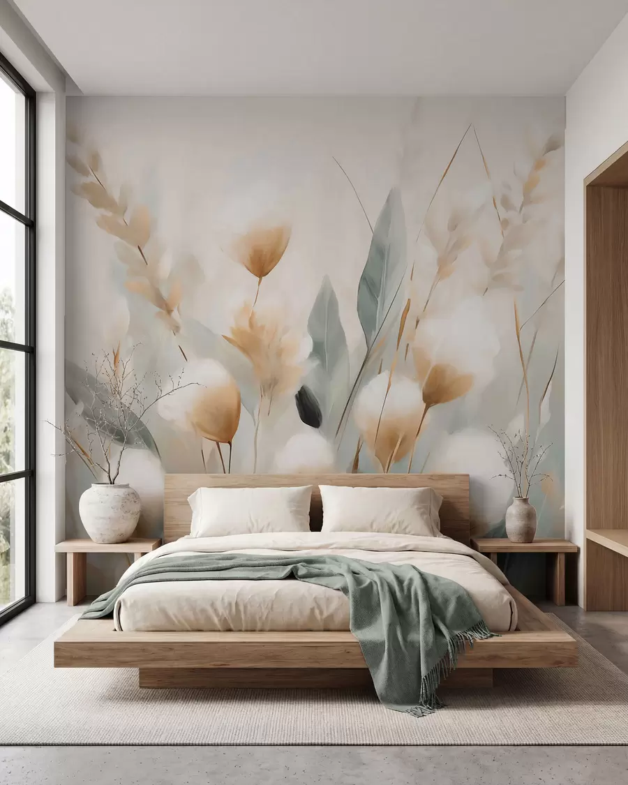 murales de pared Tallos en acuarela w05844