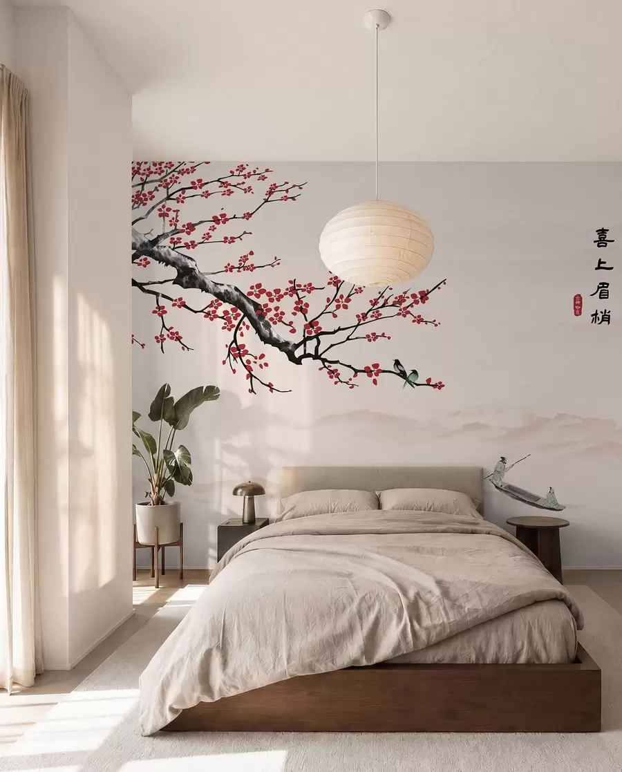murales de pared Vertebrado, cielo y barco u40186