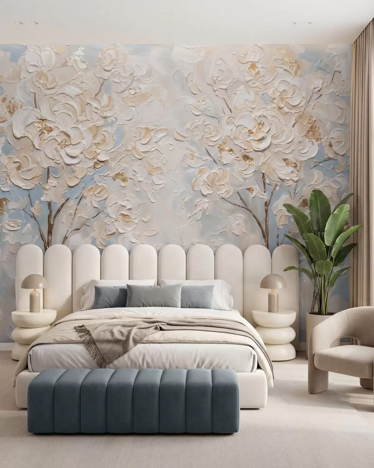 murales de pared Capas de flores w10039