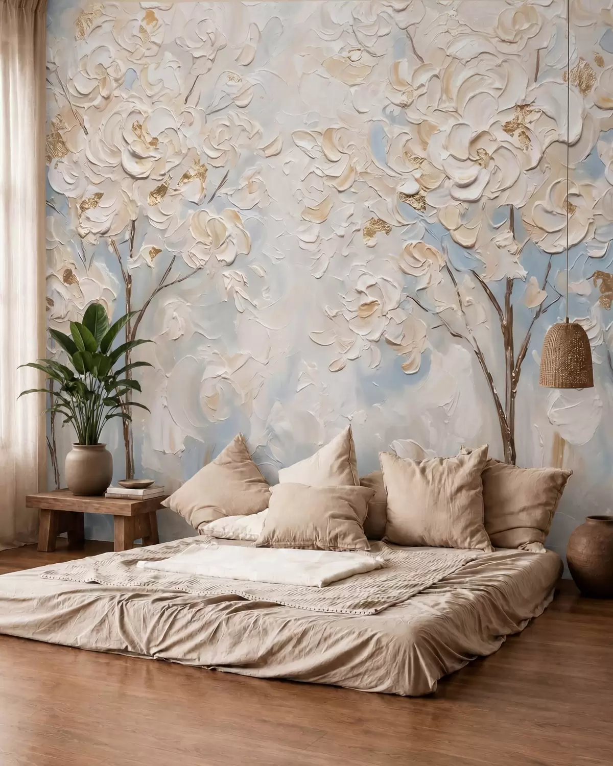 murales de pared Capas de flores w10039