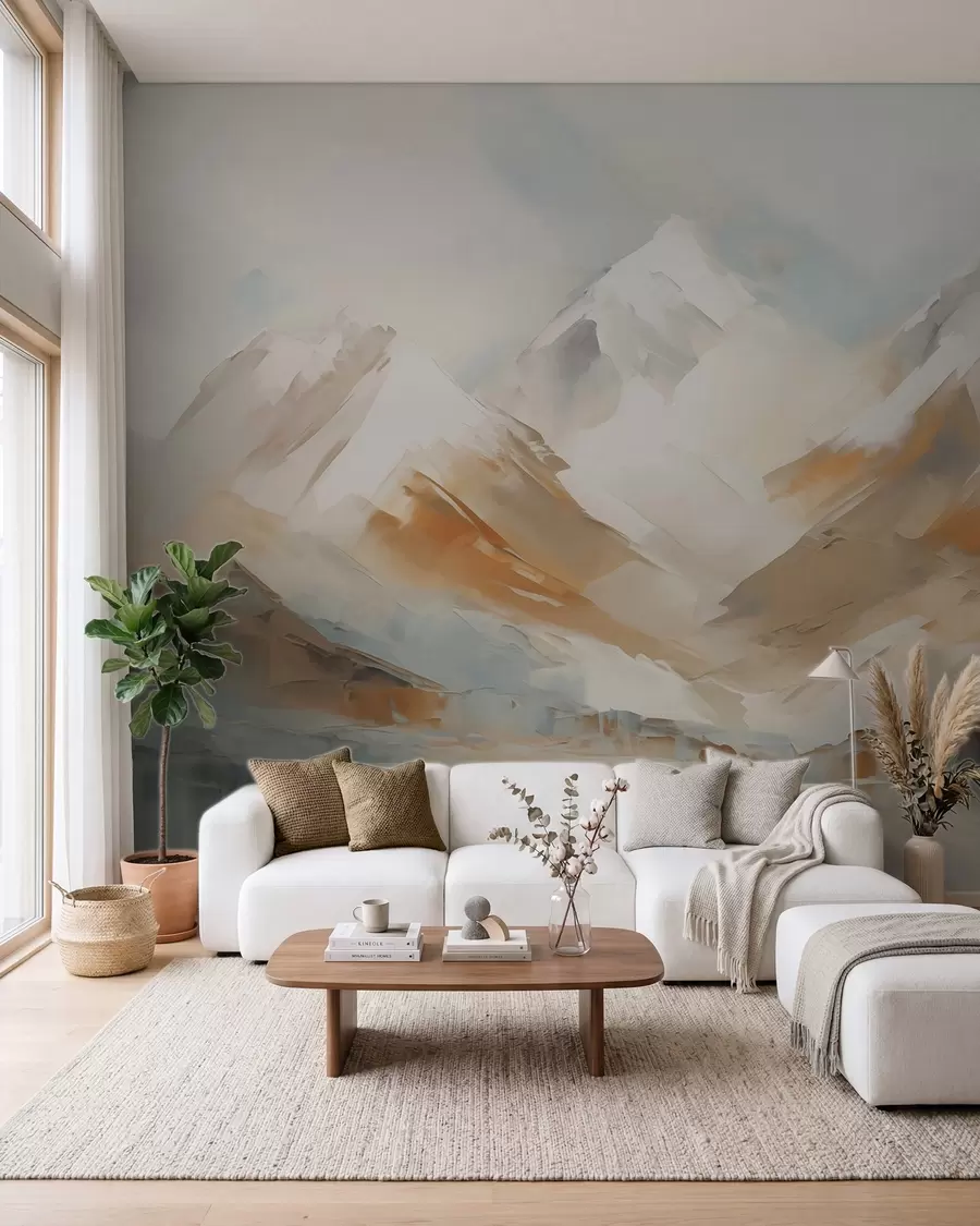 murales de pared Montañas, pintura de imitación w05904
