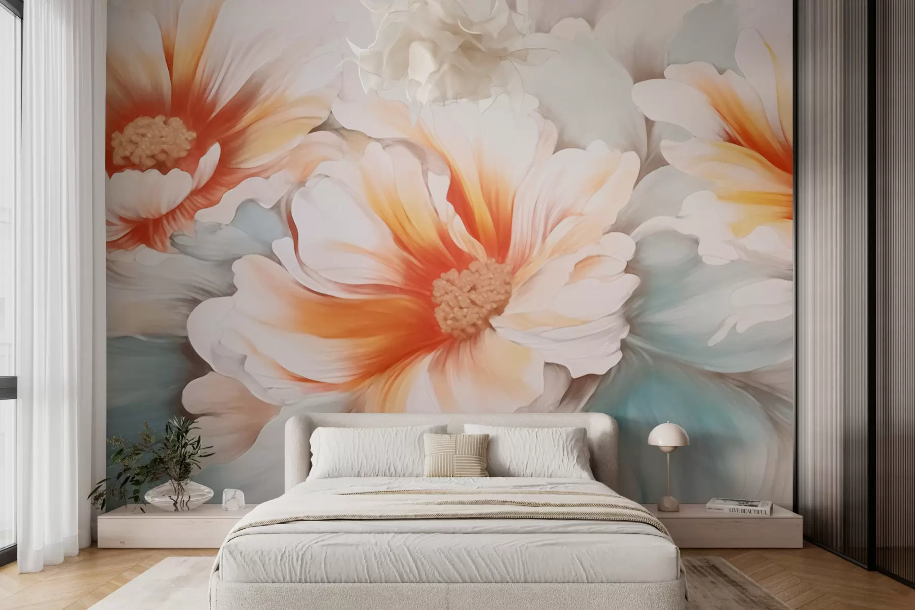 murales de pared Flores de fantasía w05941