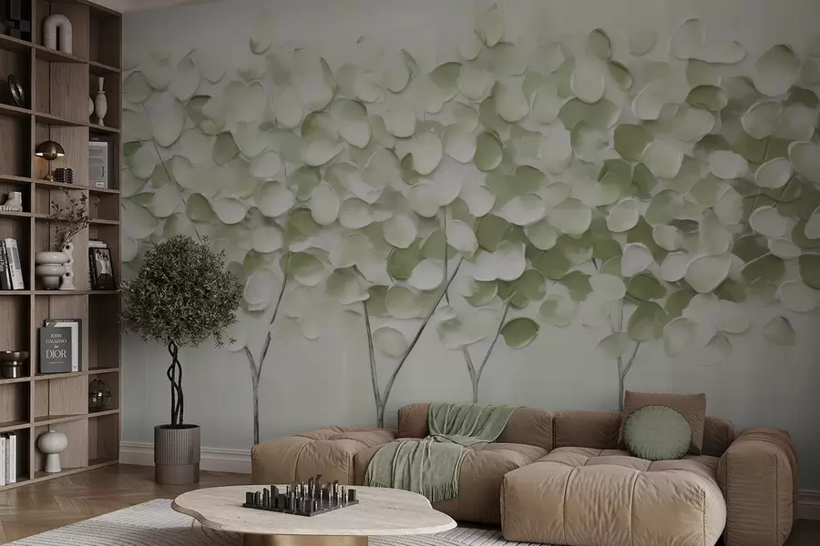 murales de pared Árboles estilizados, imitación de un cuadro w05942v1