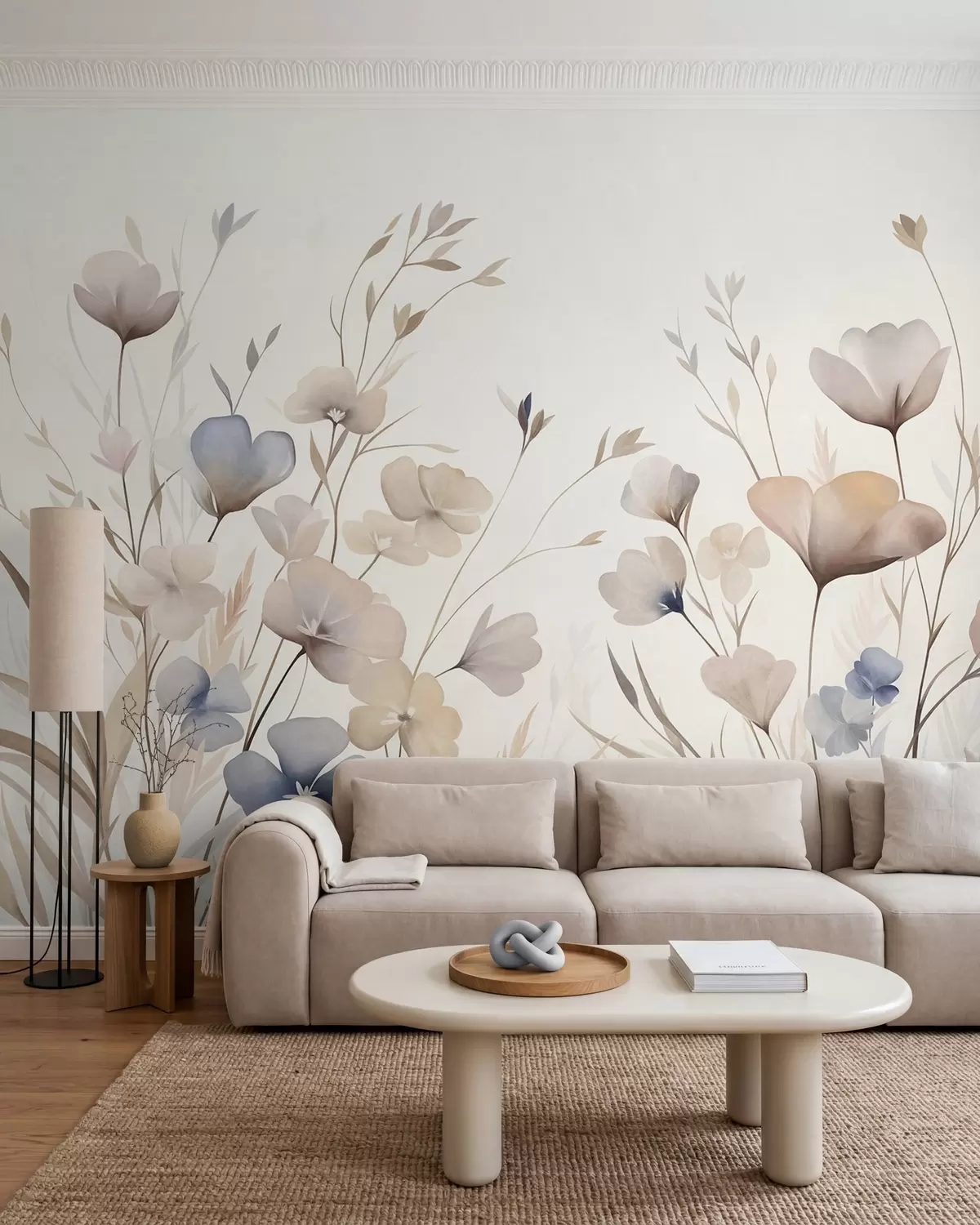 murales de pared Flores silvestres pastel w10065
