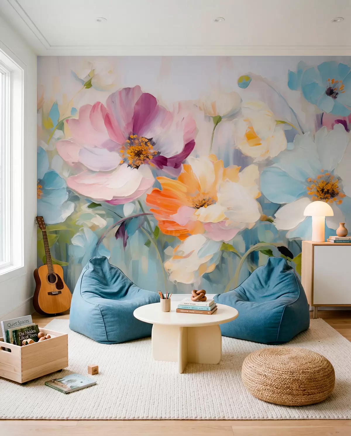 murales de pared Campo de flores w05827