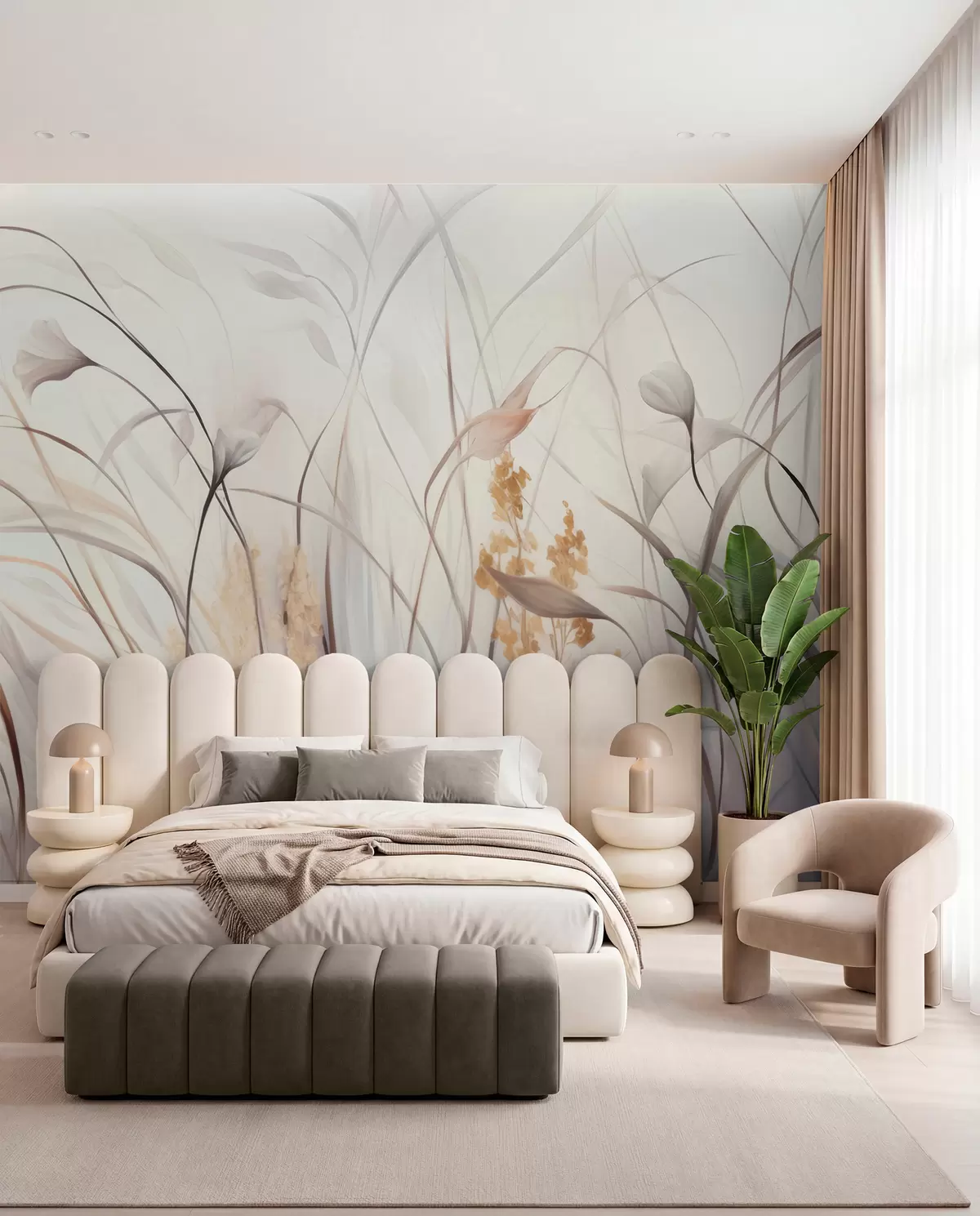 murales de pared Flores secas w05938