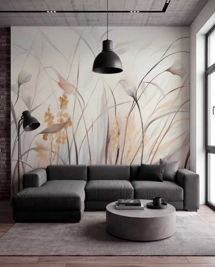 murales de pared Flores secas w05938