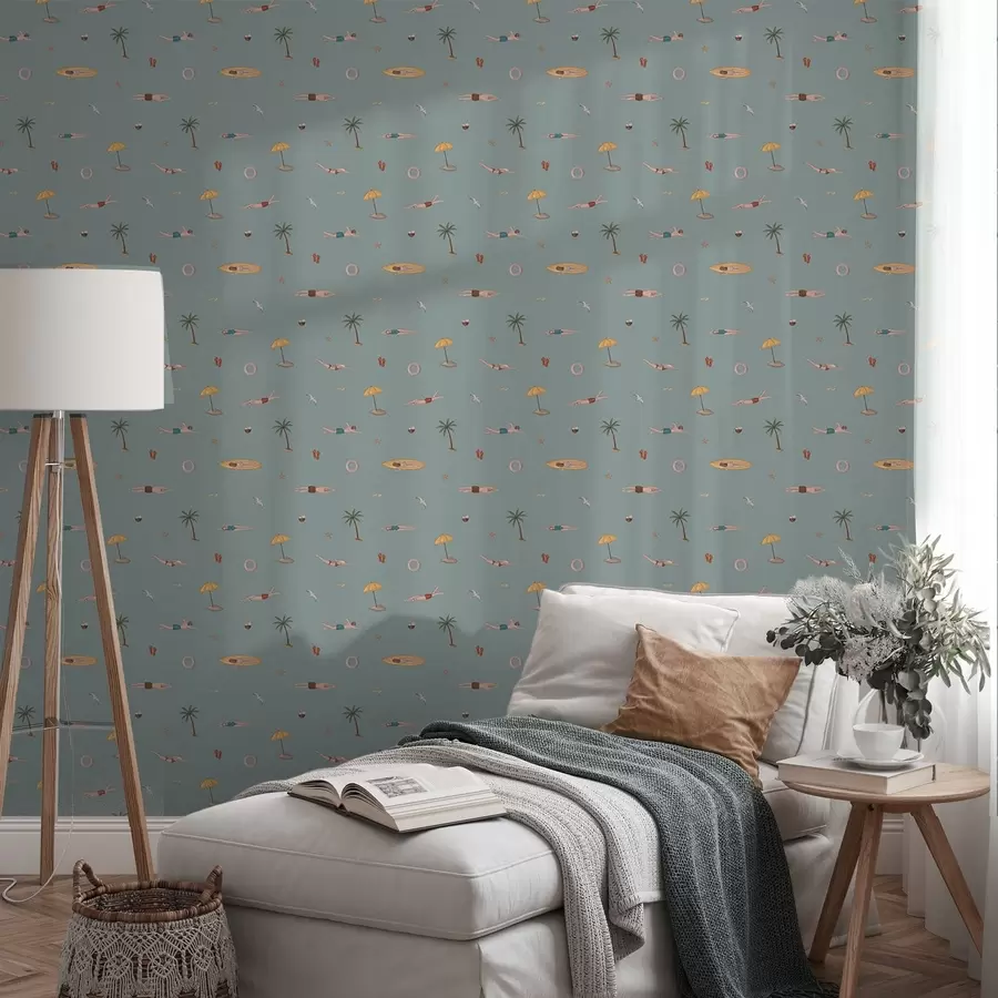 murales de pared Alegría de verano · Salvia a01276v1