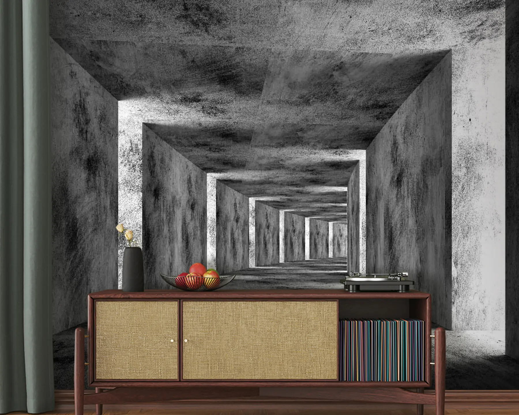 murales de pared Madera, estilo e en blanco y negro u45797
