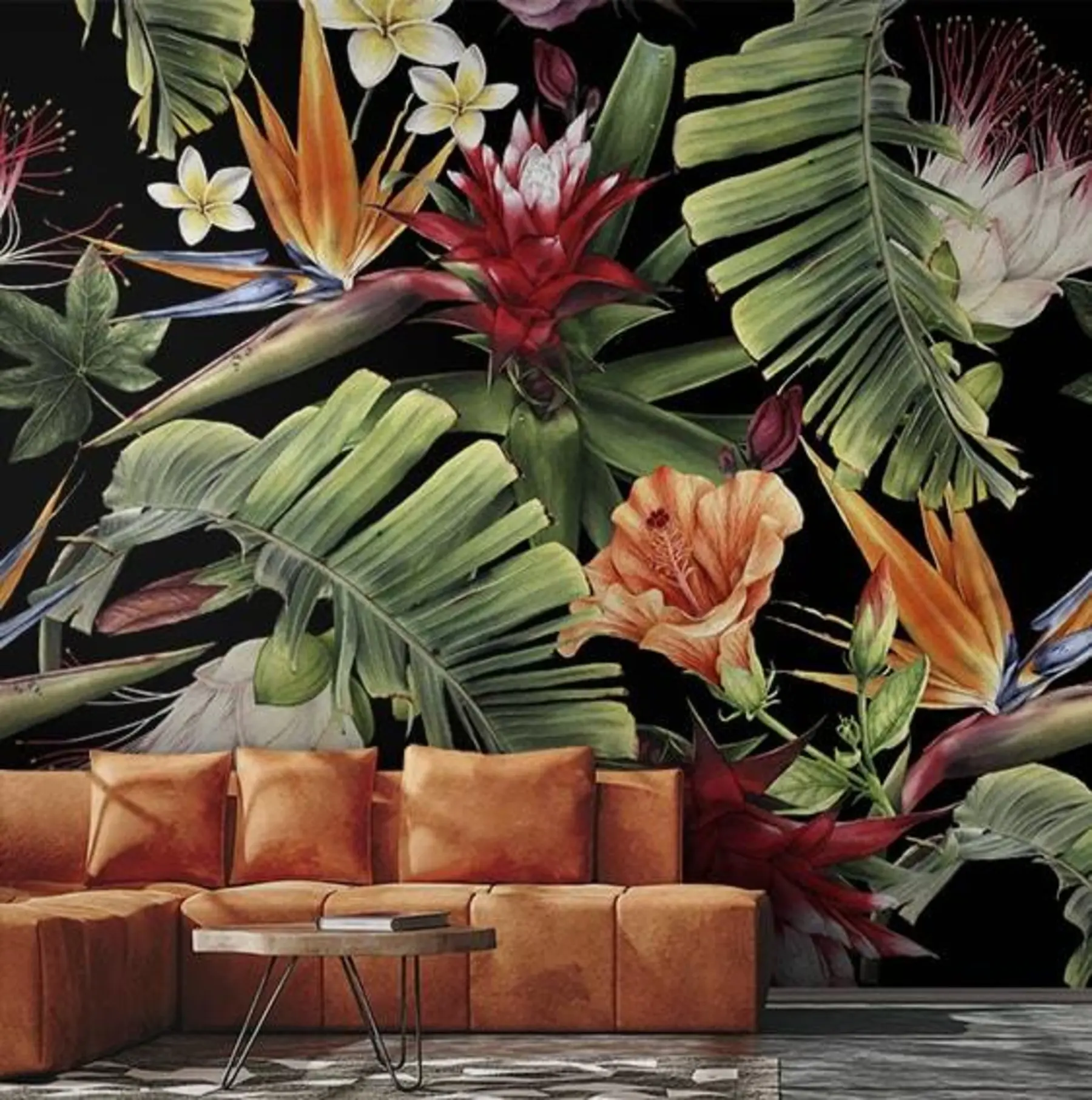 murales de pared Patrón tropical u72341