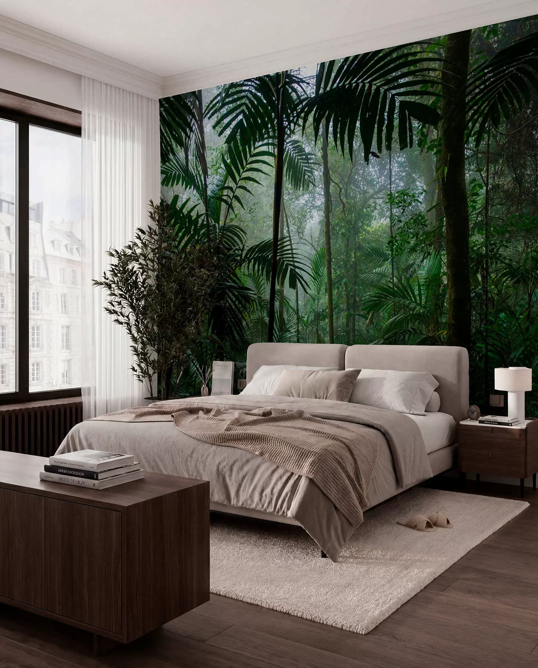 murales de pared Luz de selva tropical u72344