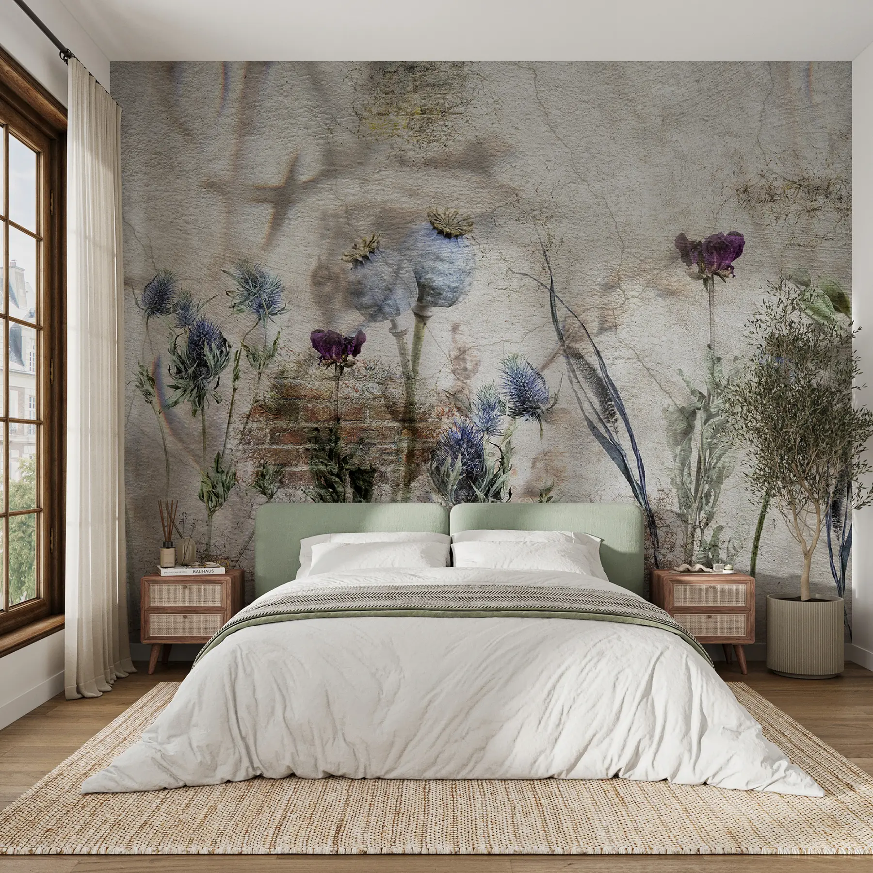 murales de pared Flores y hierbas u72771