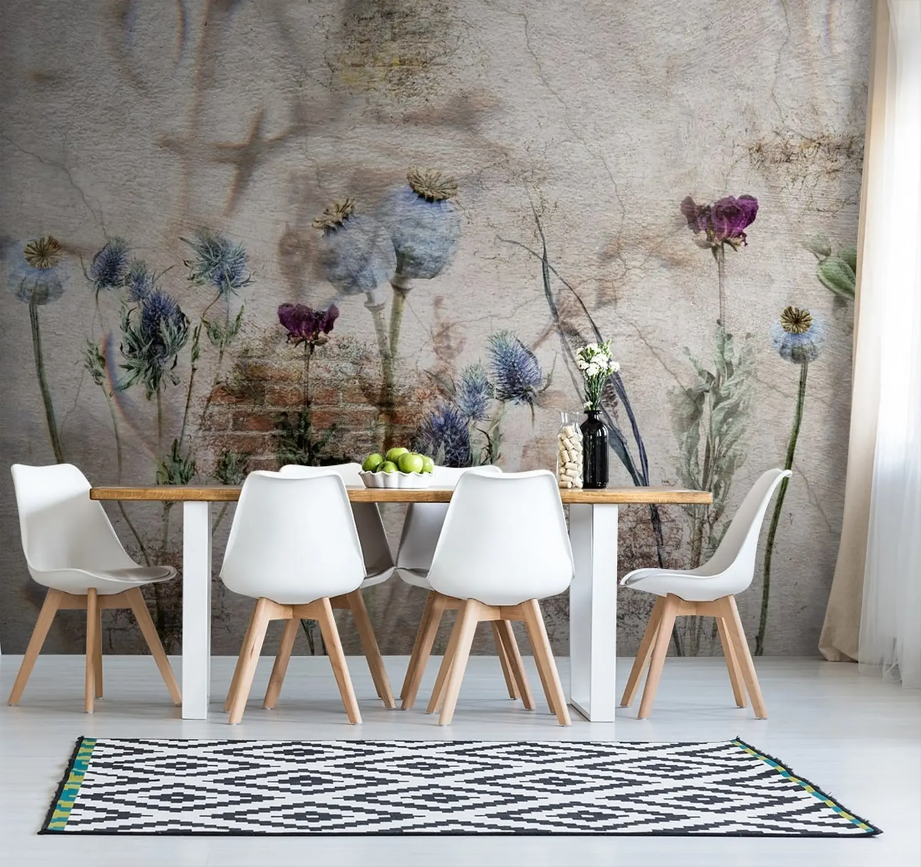 Murales de pared Flores y hierbas u72771 murales de pared Flores y hierbas u72771