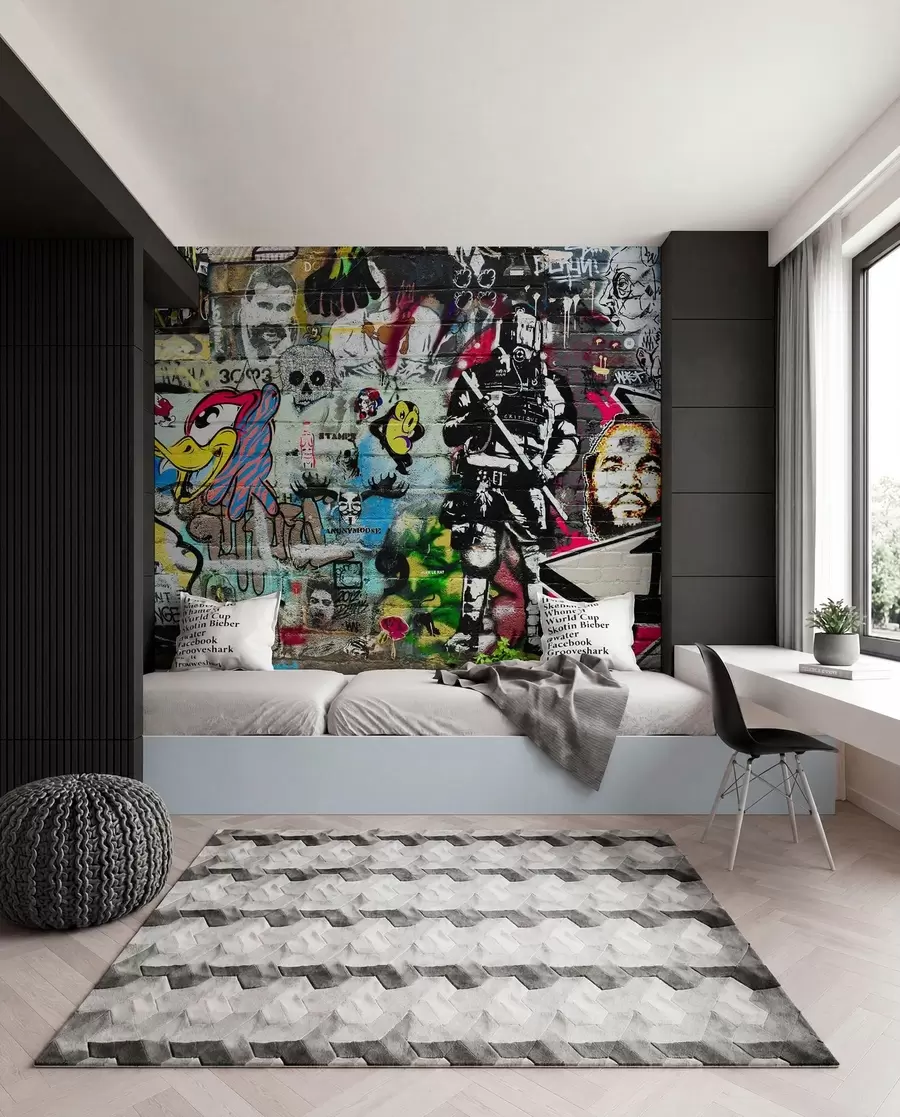murales de pared Graffiti, arte y fuente u12434