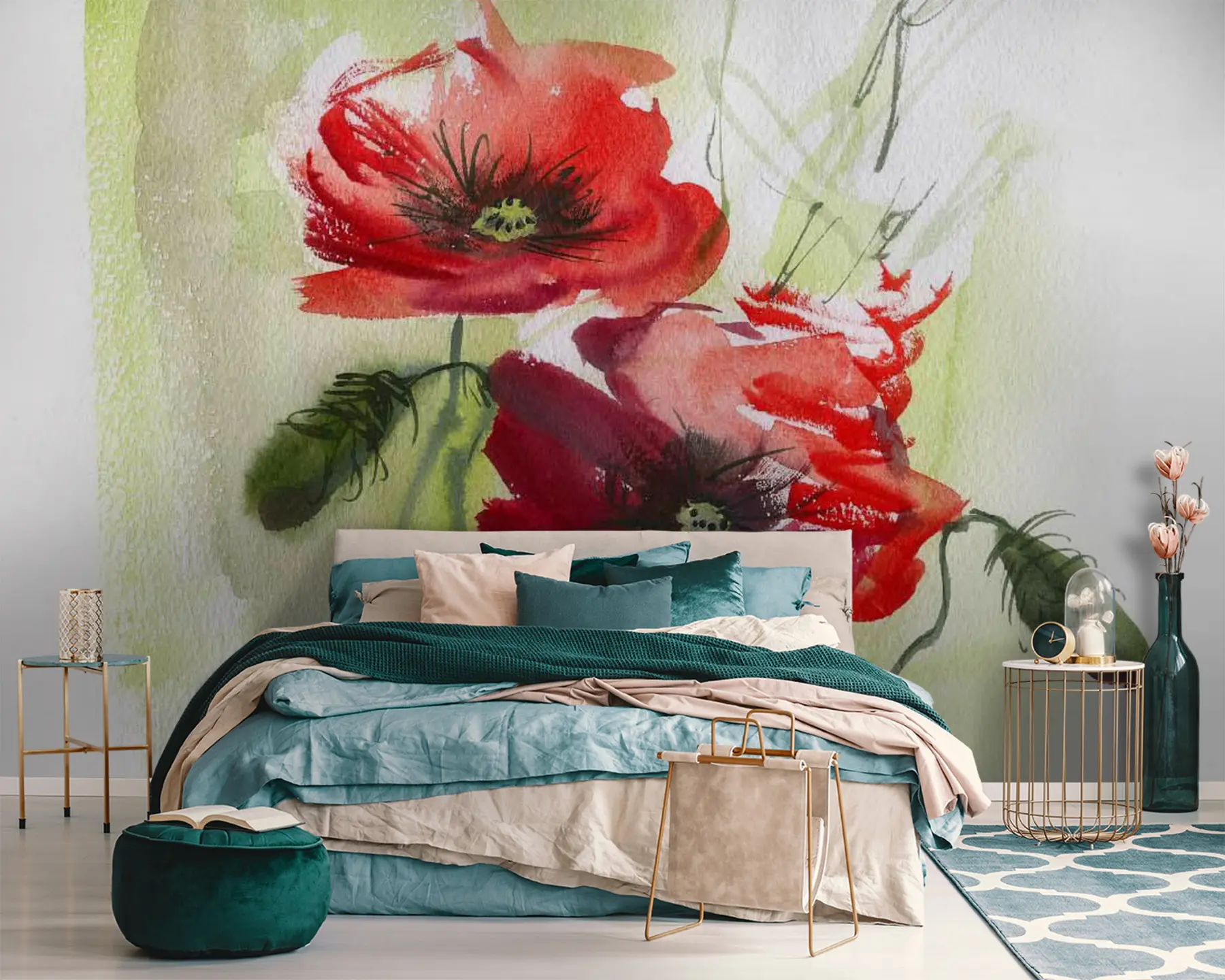 murales de pared Flor, planta y pétalo u53765