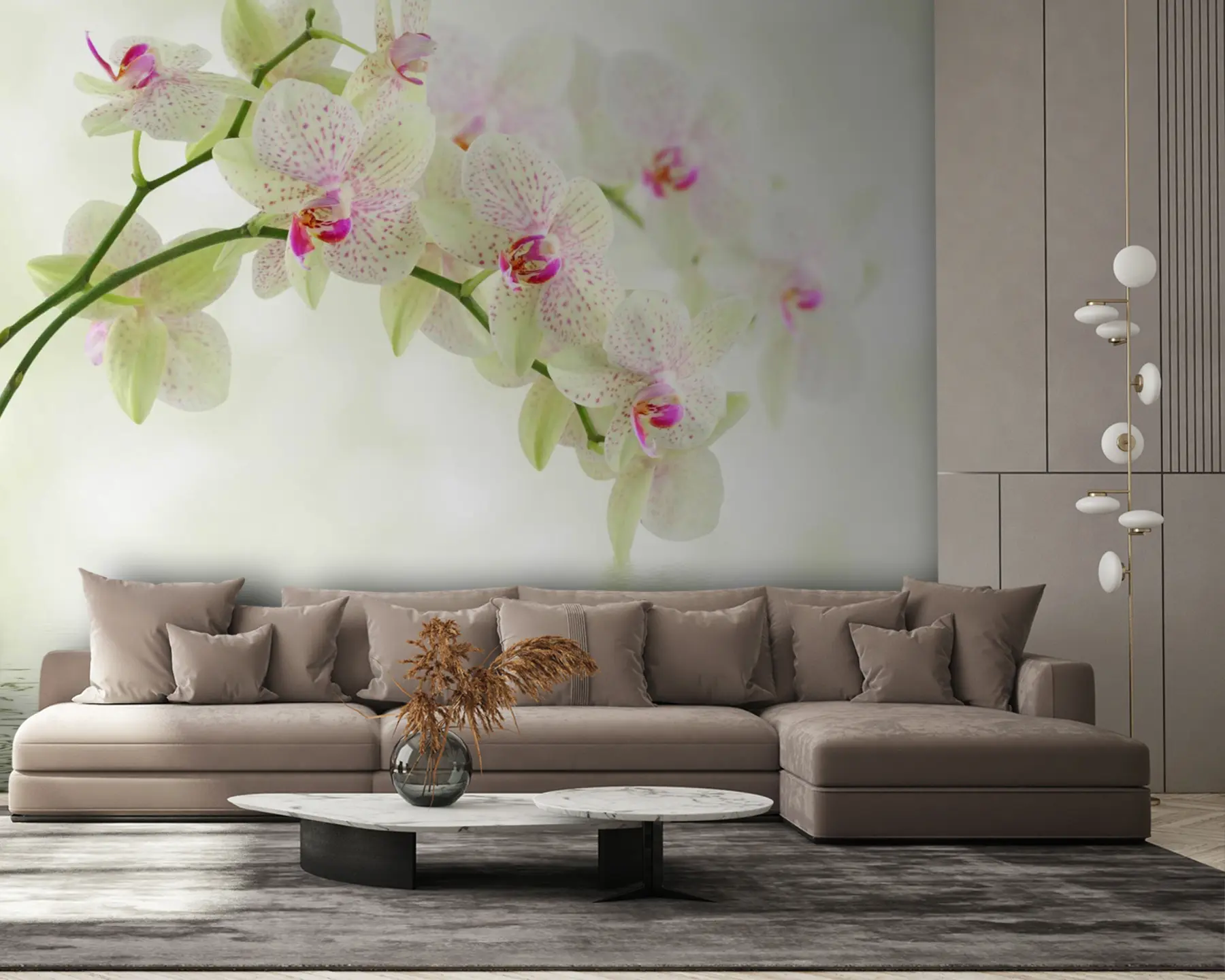 murales de pared Flor, planta y agua u56335