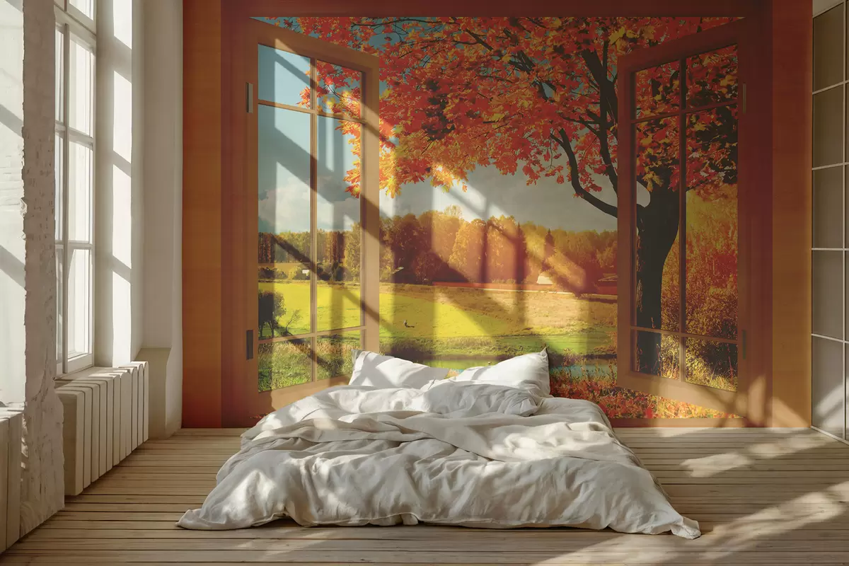 murales de pared Planta, pintura y cielo u56673