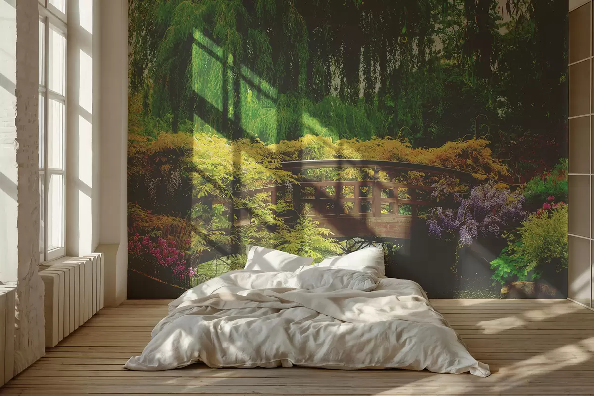 murales de pared Flor, planta y agua u62526
