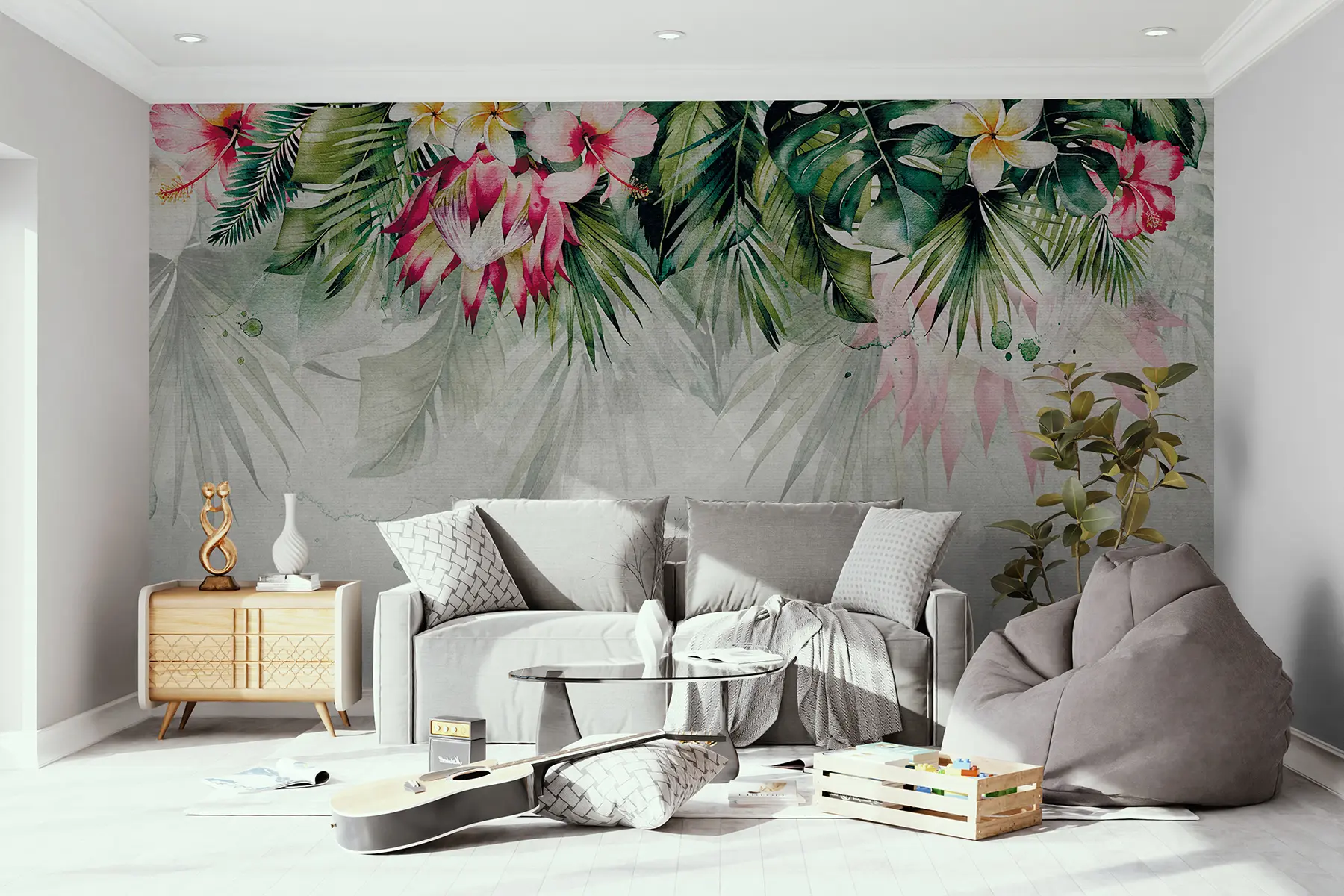 murales de pared Flores tropicales u93704
