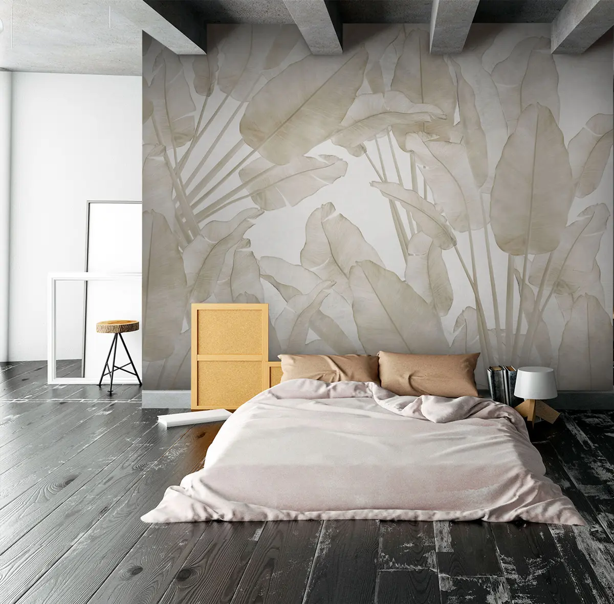 murales de pared Banana hojas tendencia u73963