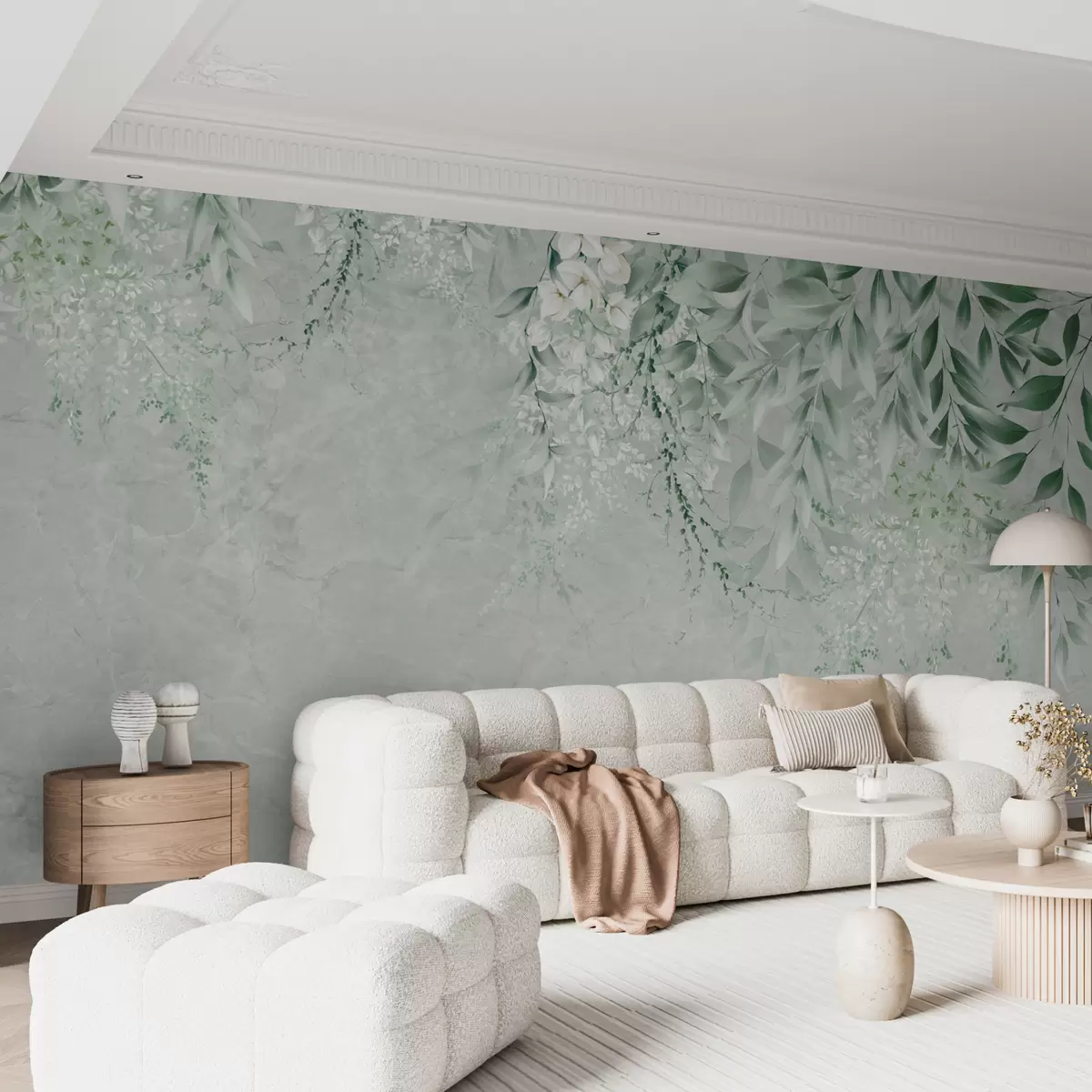 murales de pared Flores botánicas en mármol u73982