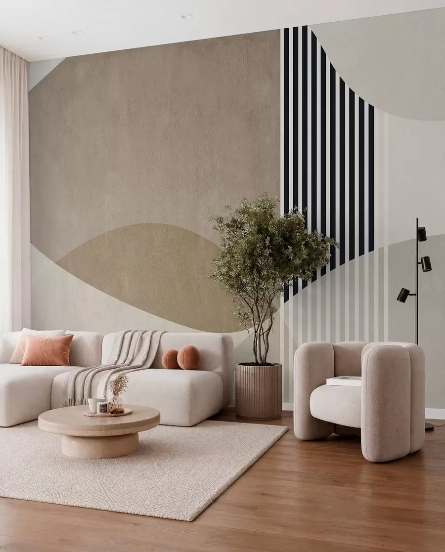 murales de pared estilo retro abstracto u74075