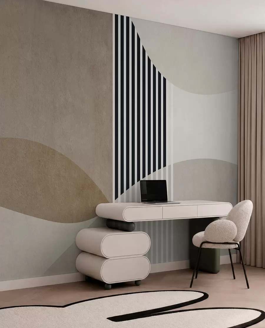 murales de pared estilo retro abstracto u74075