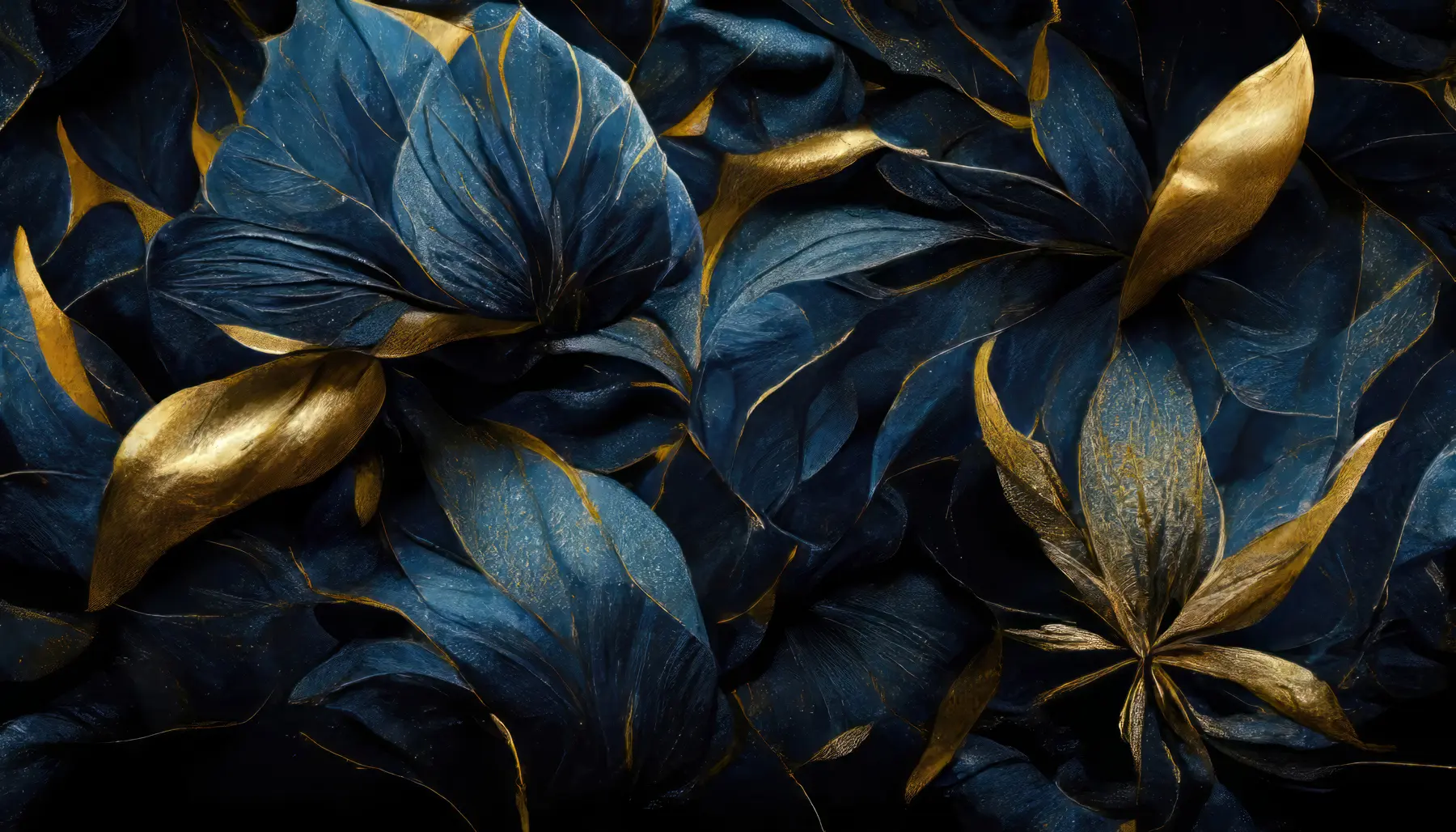 murales de pared Flores reales azules u74140