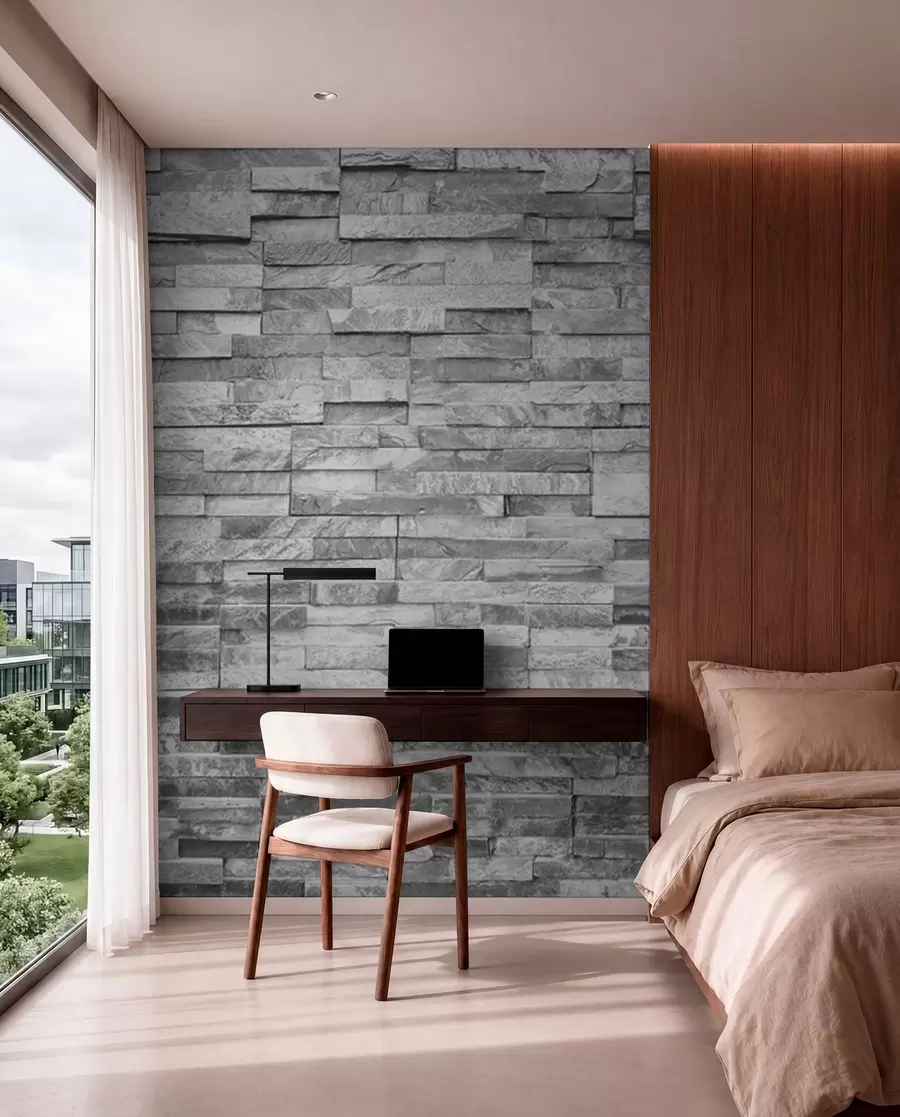 murales de pared Gris de ladrillo u74255