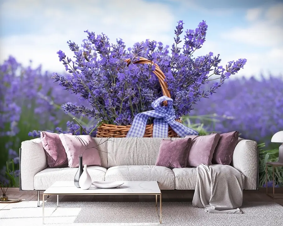 murales de pared Canasta con lavanda u92974