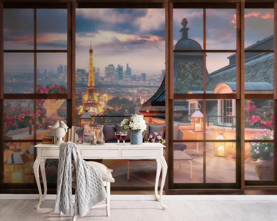 murales de pared Nube, edificio y cielo u60794