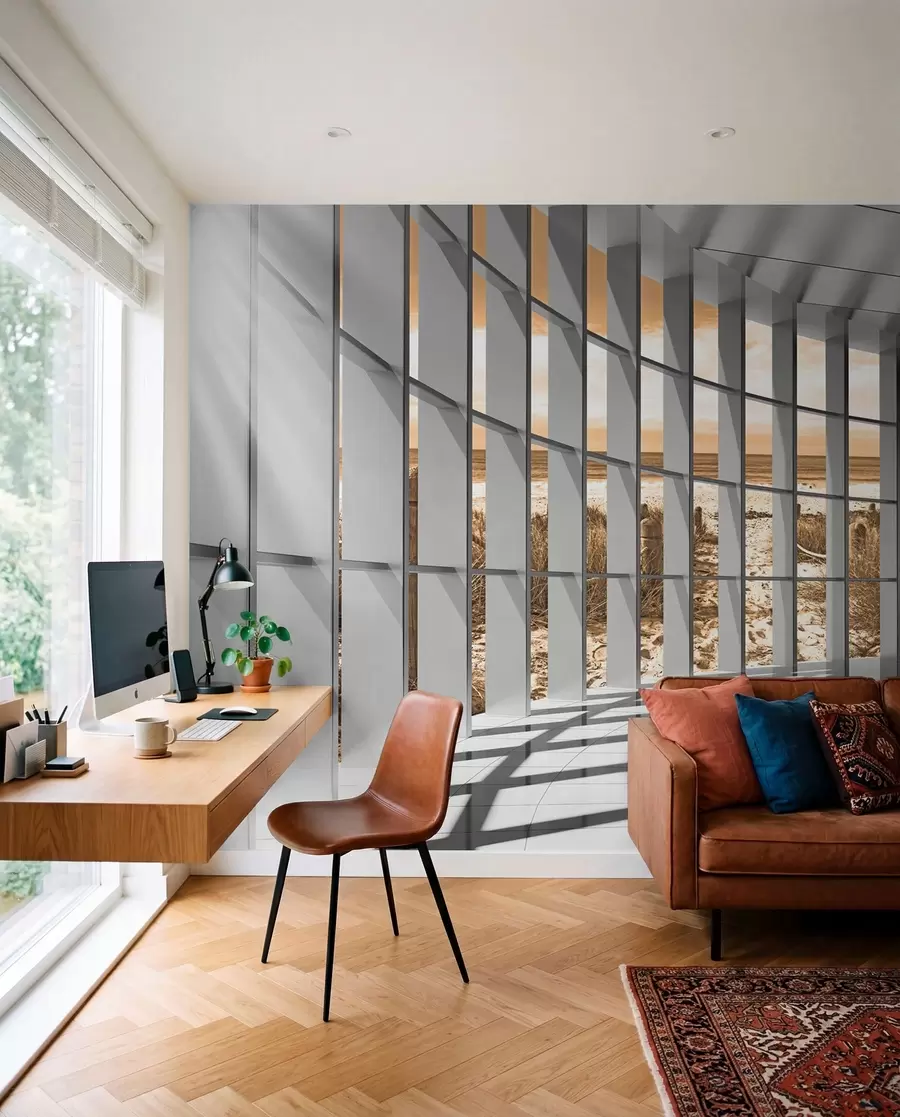 murales de pared Ventanas en luz ámbar u70513v3