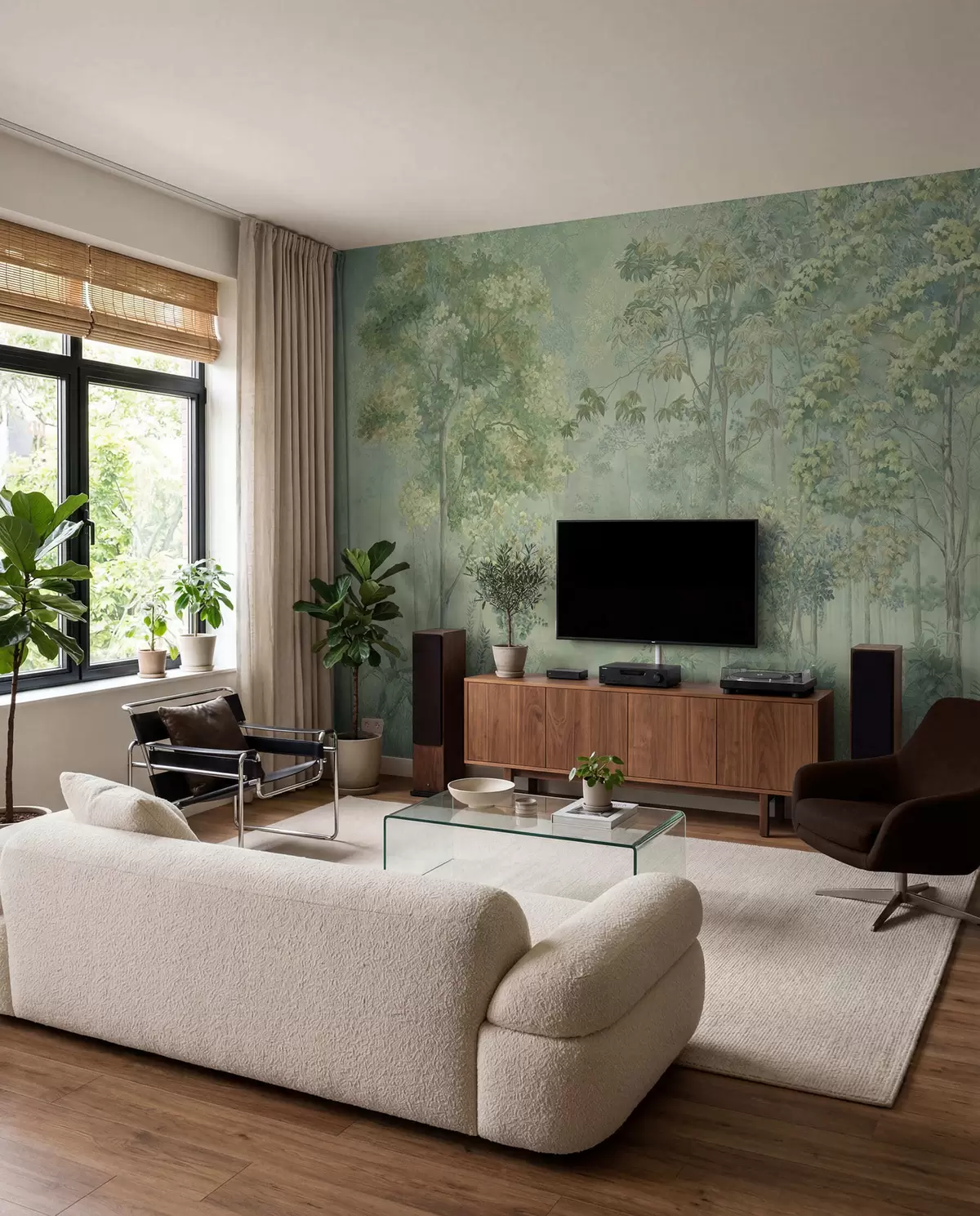 murales de pared Boceto del bosque — Musgo u78448v1