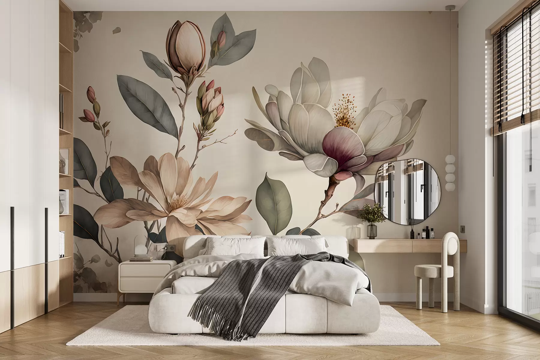 murales de pared Ilustración de Magnolia u93020