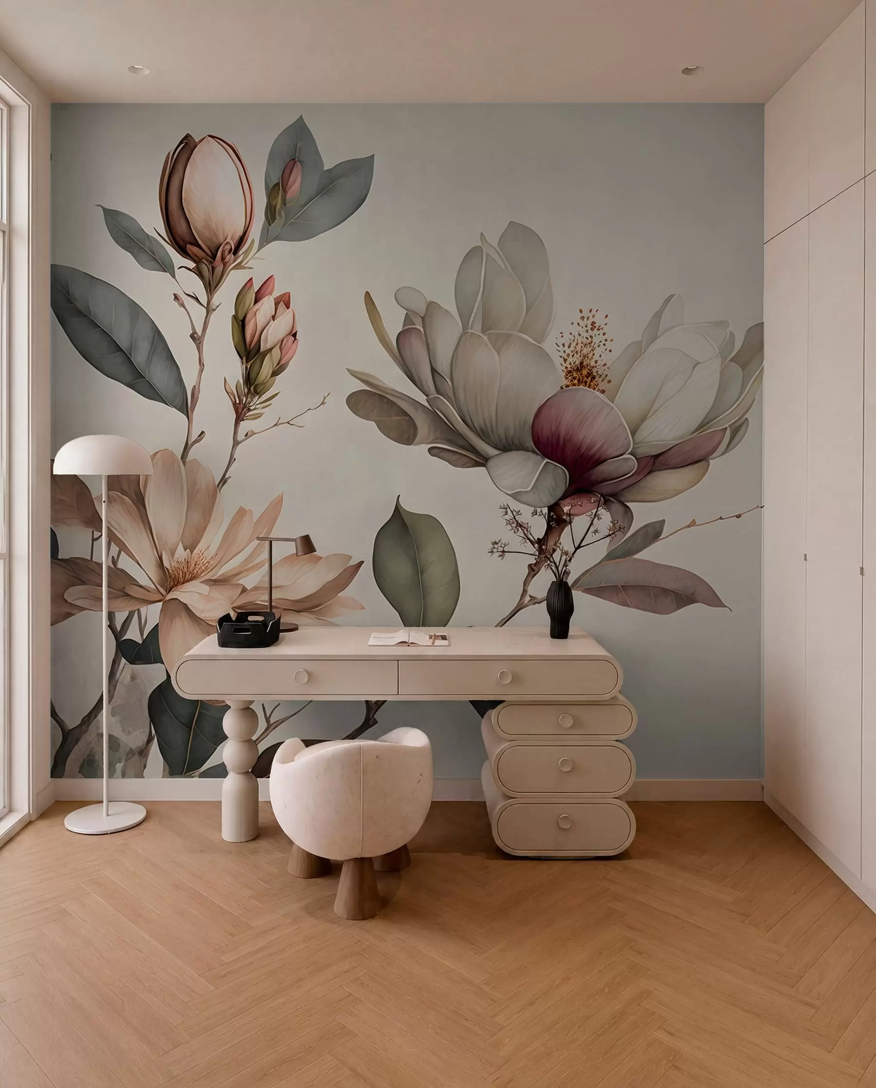 murales de pared Ilustración de Magnolia u93020
