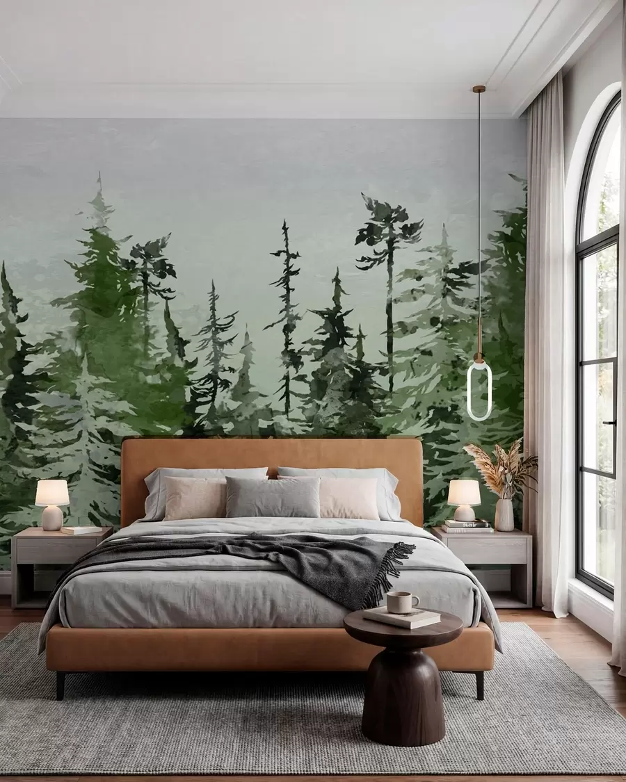 murales de pared Comió acuarela de dibujo artístico u75173