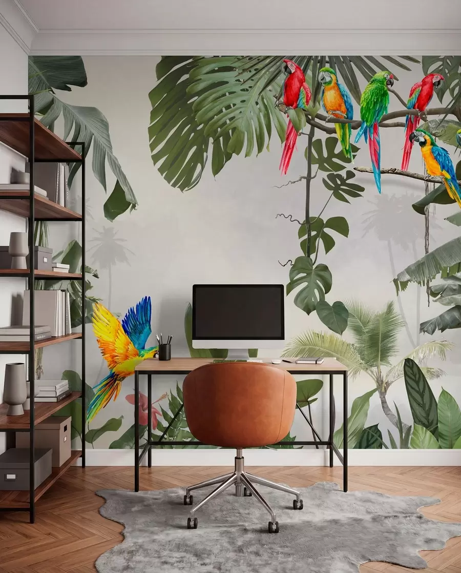 murales de pared Royas en ramas en el bosque tropical u94072